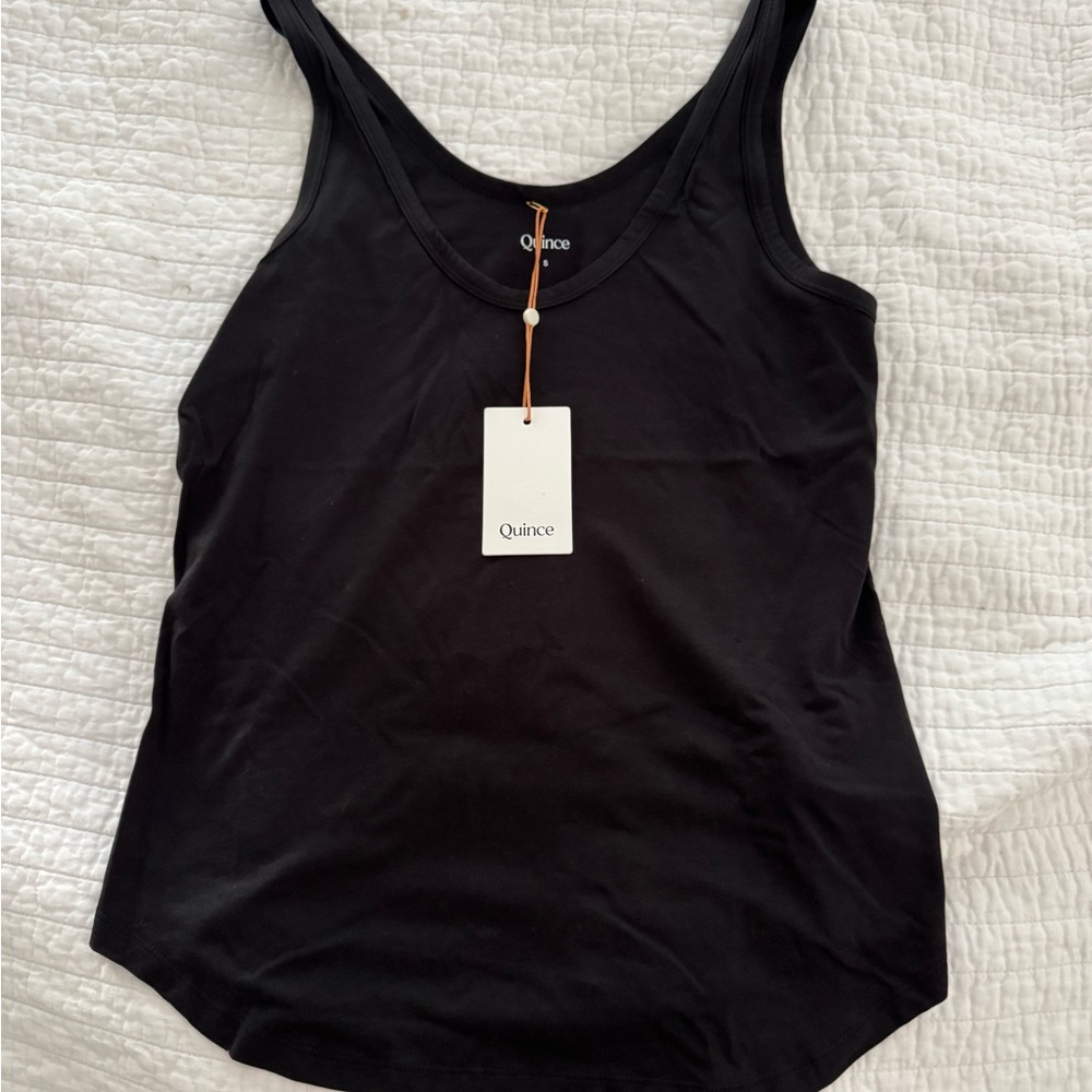 Quince Black Women's Modal Tank Top S NWT